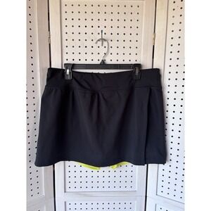 Layer 8 Black Side Slit Skort Athletic Women's XL Tennis Golf Pickleball